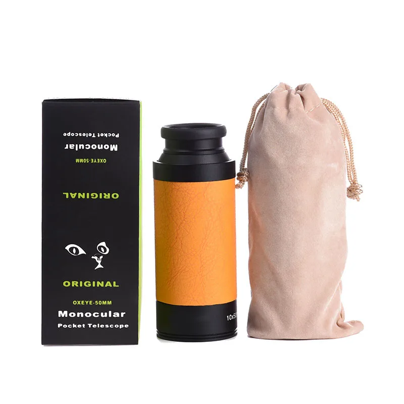 Hot Selling 10X50 Outdoor Bird-Watching Pull-Out Pirate Zoom Lens Telescope FMC Coated 50mm Objective Diameter