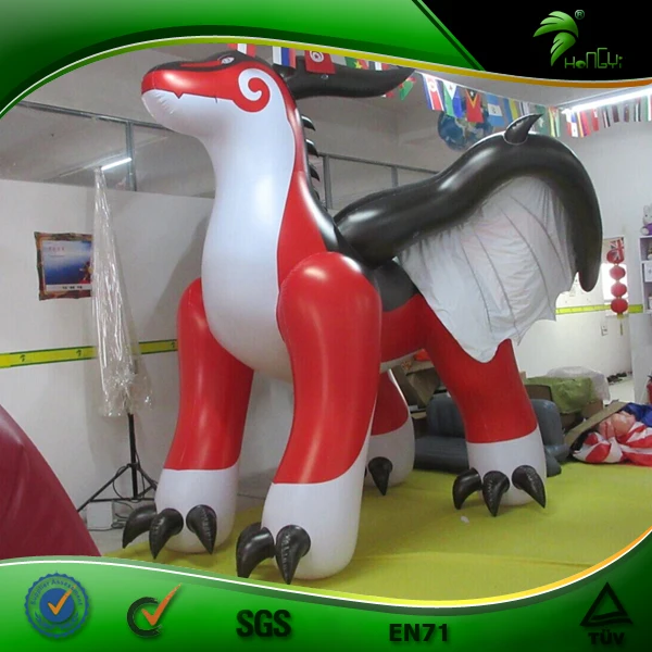 Гигантский красный надувной дракон 3 м, сексуальные игрушки дракона с крыльями