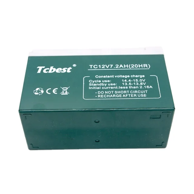 Factory Price 12V 7.2ah 20hr Sealed Lead Acid AGM Deep Cycle Solar Battery for Electric Bicycles/Scooters and Golf Trolleys