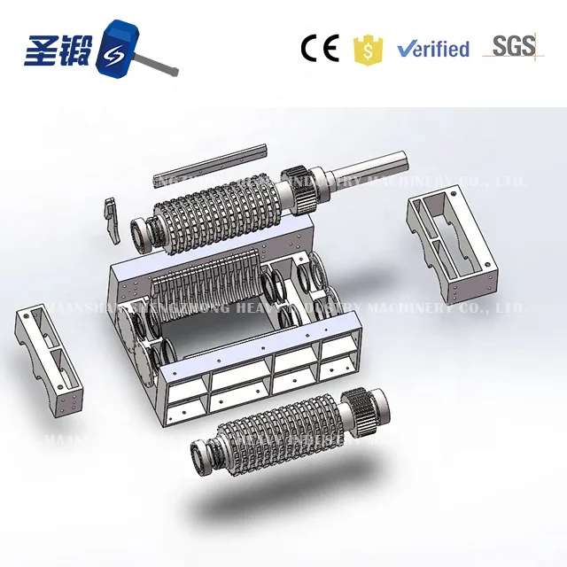 Малая кухонная машина для измельчения пищевых отходов с двумя валами