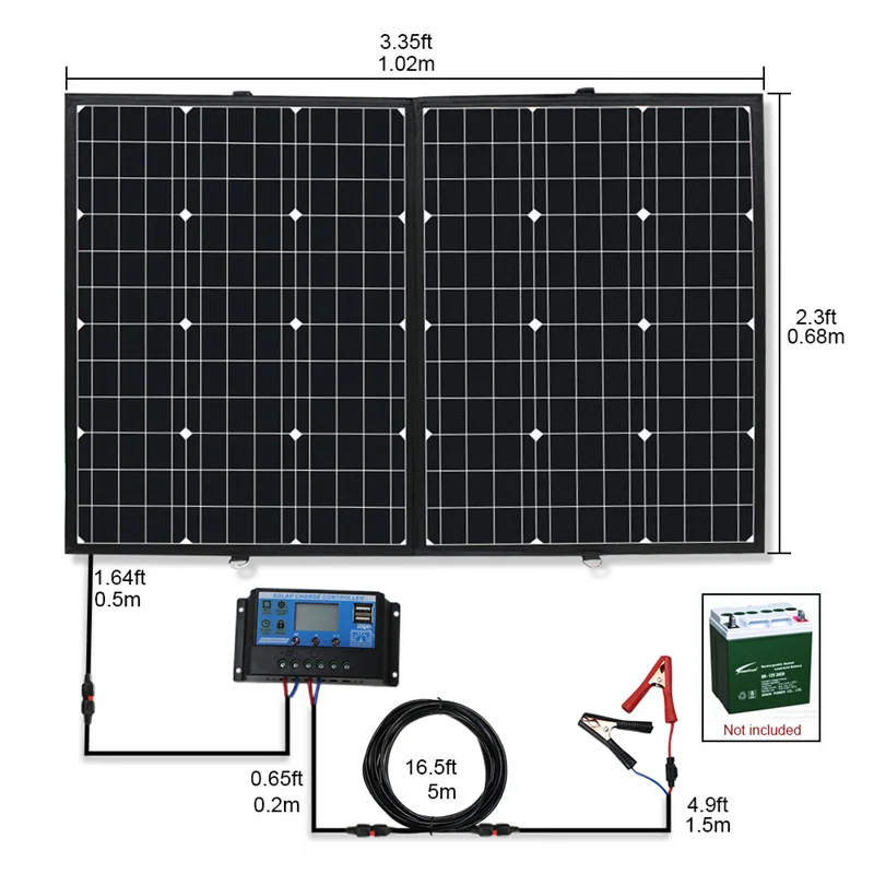High Efficiency Folding 240W Paneles Solares Kit Module In Solar Panel Set Up Cost Solar Panel Kit Completo