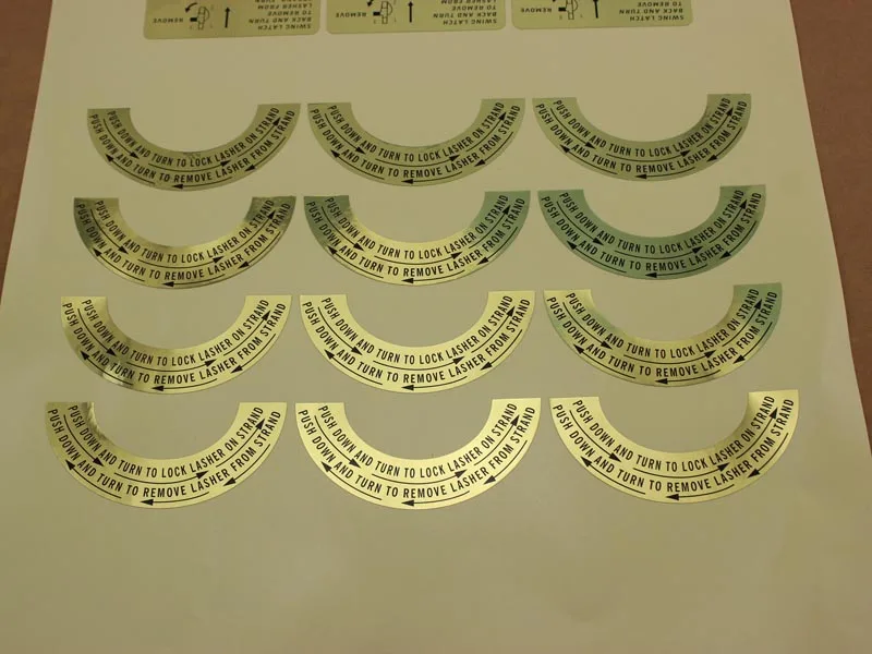 Printing full color high voltage warning sticker,custom strong glue danger warning Labels Printing Honey Labels For Food Jars