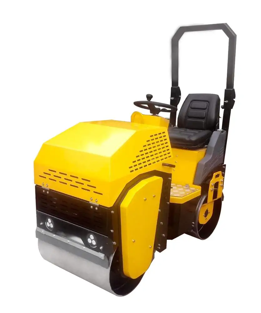 1 Ton Diesel Engine Double Drums Mini Vibratory Compactor Road Roller