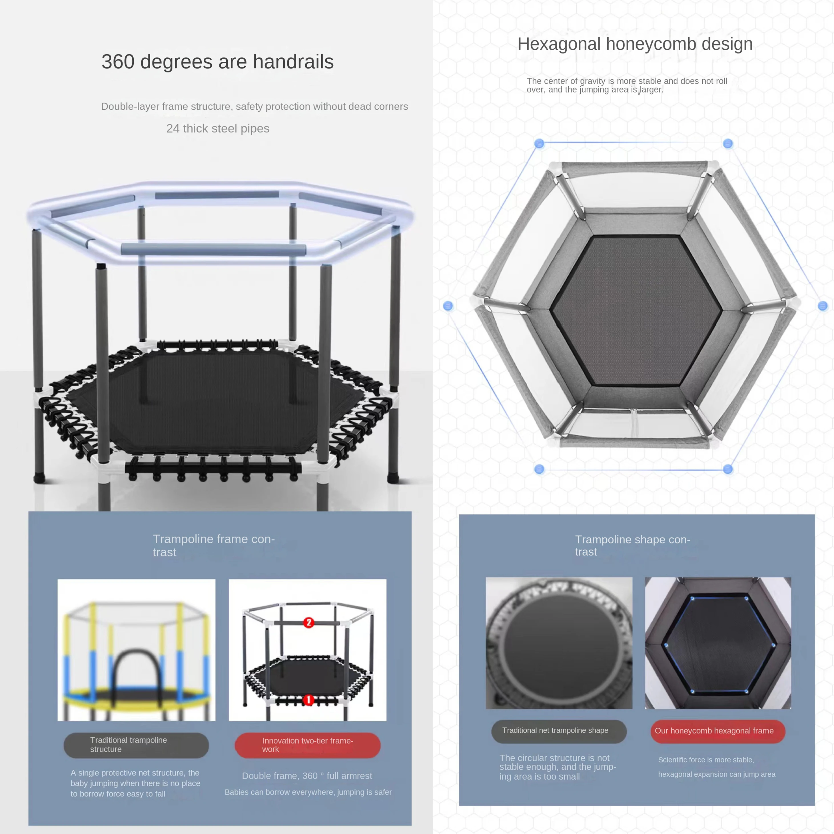 Summer promotion Professional indoor wholesale jumping new design trampoline