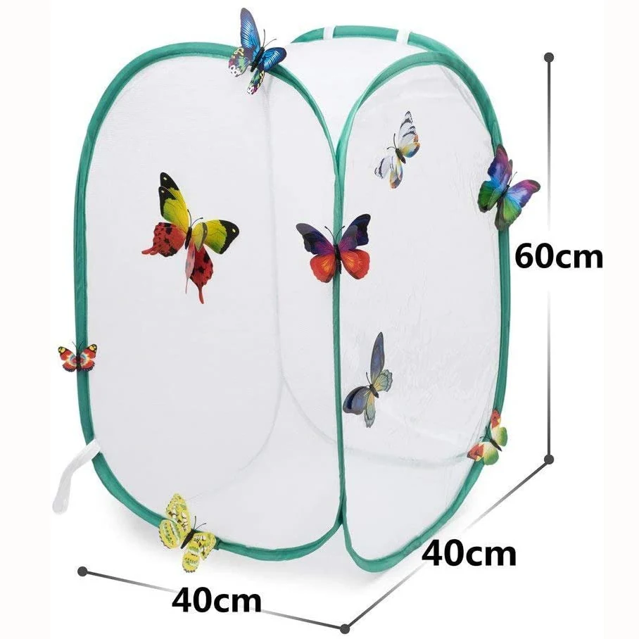 Collapsible Pop-up Insect Cage  And Butterfly Habitat