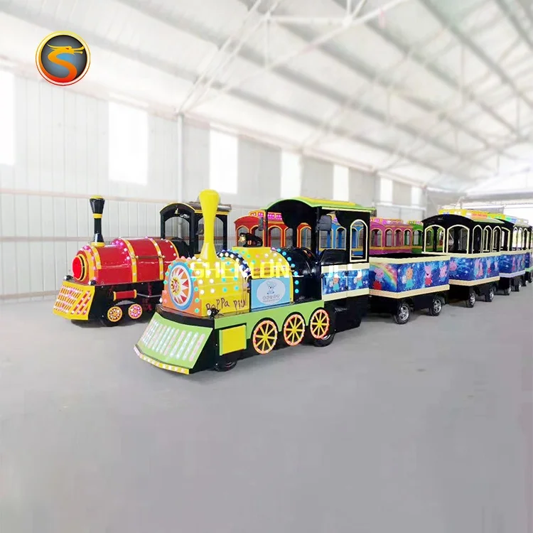 new product factory price kids adult amusement electric tourist train ride