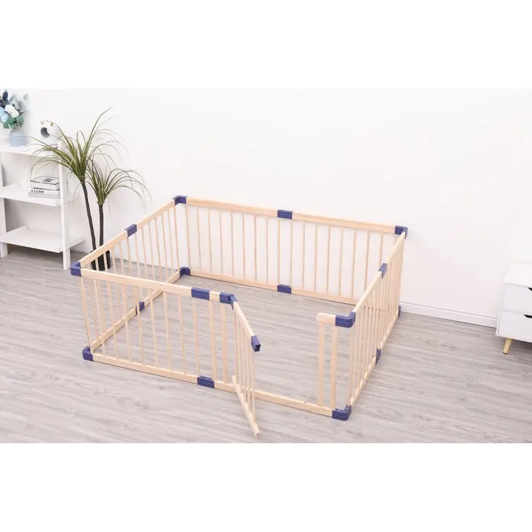 Wooden fence factory direct price play easy to tear open outfit solid wood Baby safety Playpen