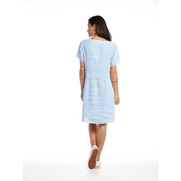 Professional Manufacturer Supply New Design Linen Dresses Summer Dress  Casual Dresses 2024
