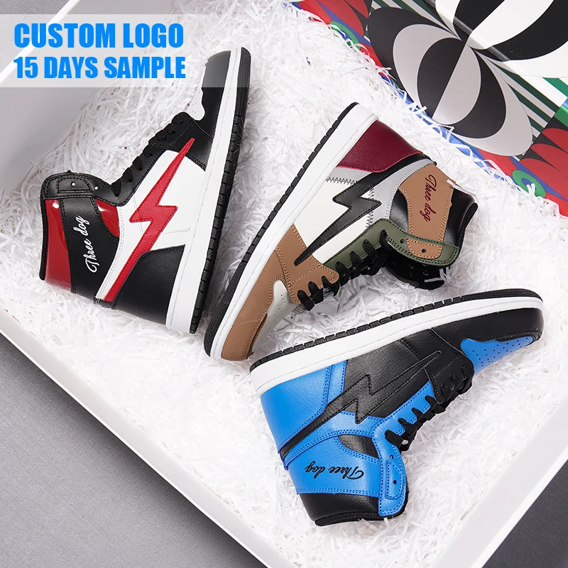 Custom Sneaker Manufacturer Small Orders Genuine Leather Retro Sports Shoes OG AJ Basketball Shoes For Men