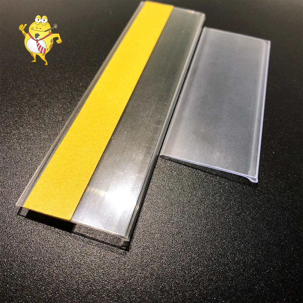 PVC Label Holder Price Tag Holder Strip for Supermarket tag holder