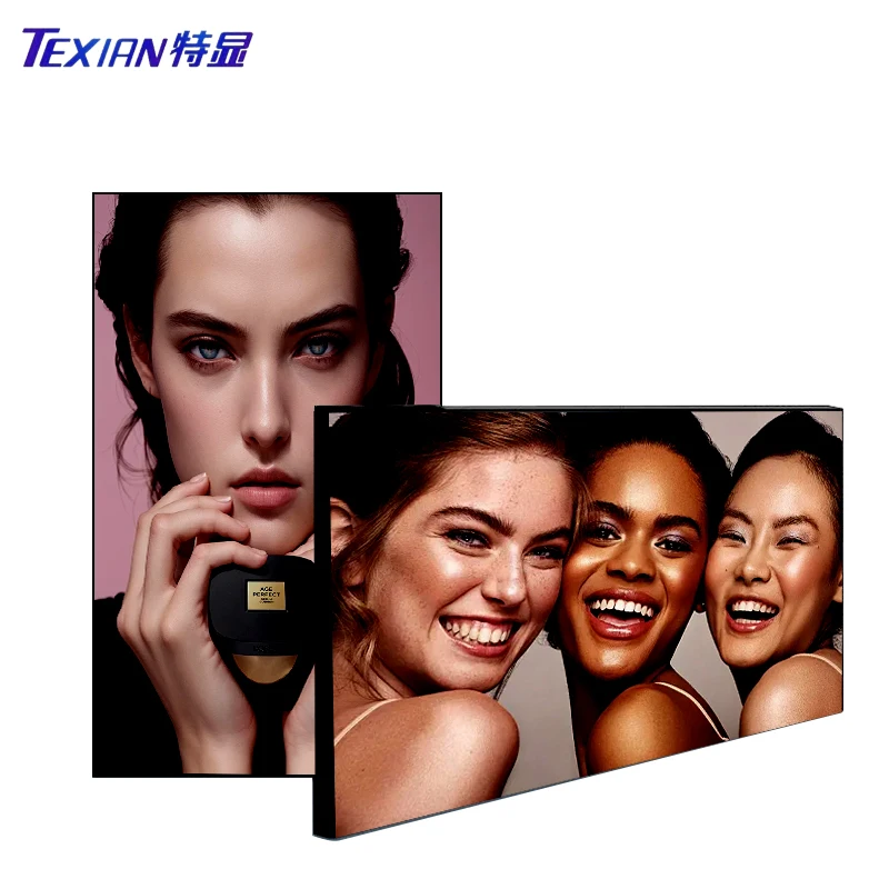 85 inch Narrow Frame Wall Screen Monitors TV Advertising Board Player 4K Retail Store Window Marketing Display Boards