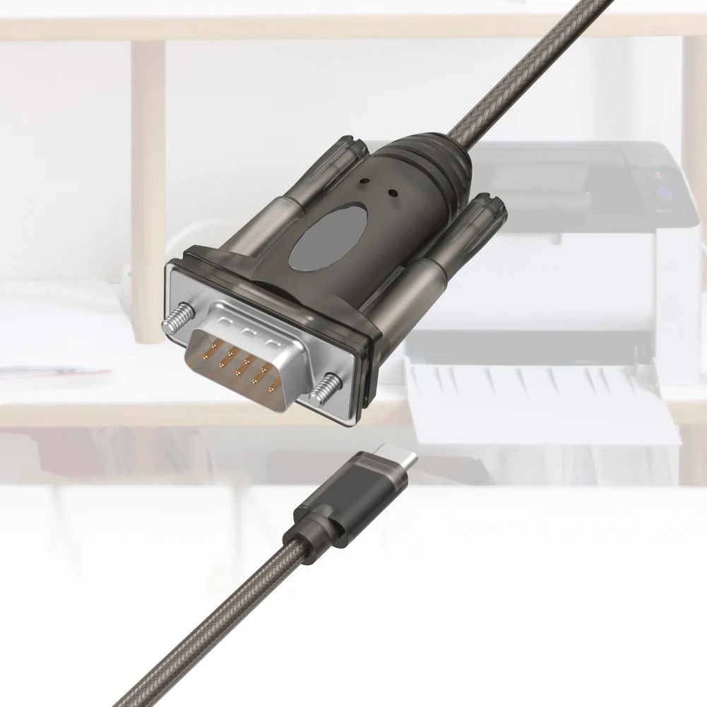 Farsince RS232 to USB Type C converter cable USB-C to console DB9 serial RS232 female adapter converter cable with driver