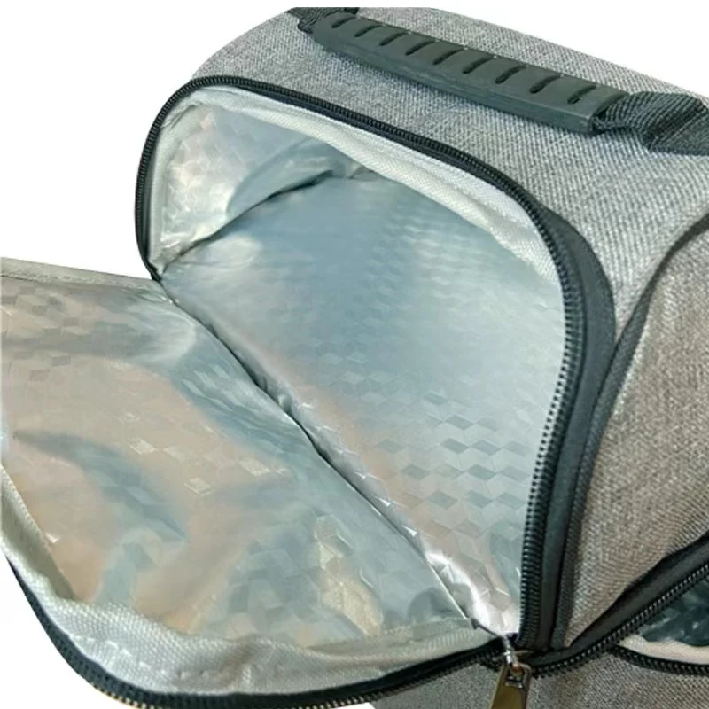 Fitness Food Safe Insulated Zippered Thermal Cooler Lunch Bag Portable Cationic Waterproof Insulation Lunch Box Bag