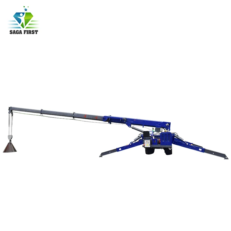 Crawler Spider Crane with Intelligent Control for Safe and Quick Operation