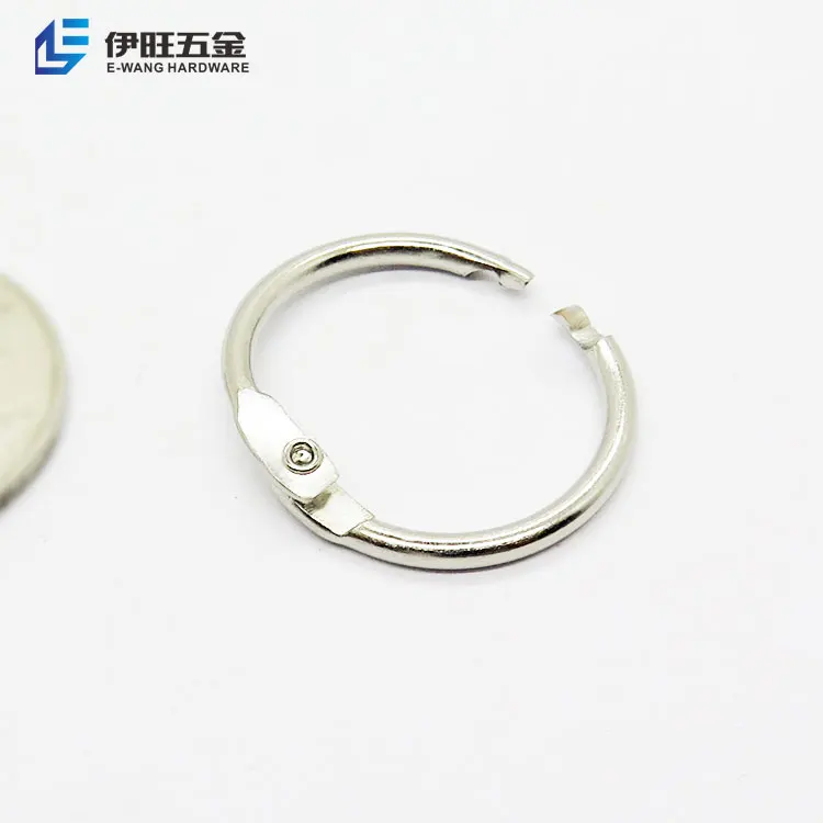 YIWANG 0.75 Inch Metal Loose Leaf Book Binding Ring Metal Office Book Rings Key Rings