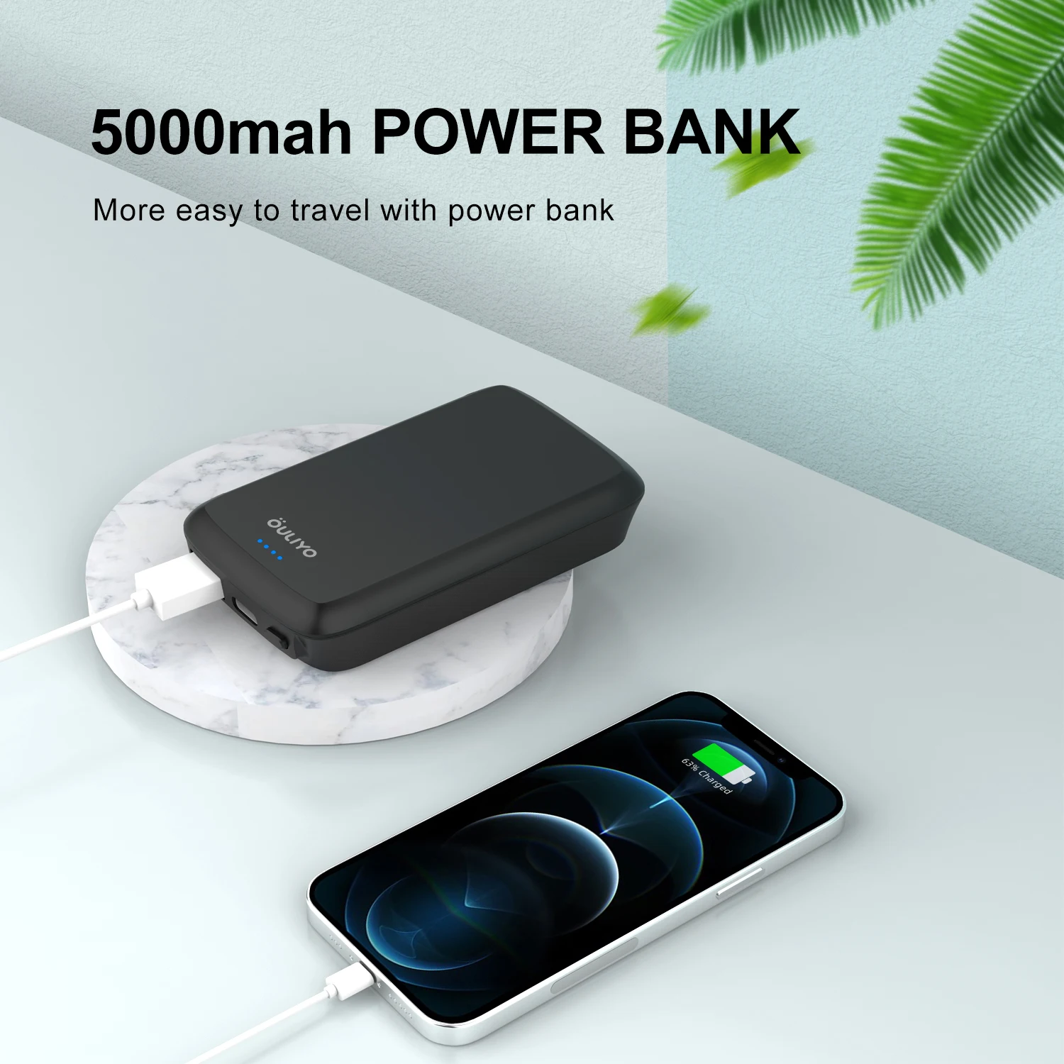 Otravel Новое поступление универсальный адаптер для путешествий с внешним аккумулятором емкостью 5000 мАч для мобильных телефонов и планшетов аксессуар