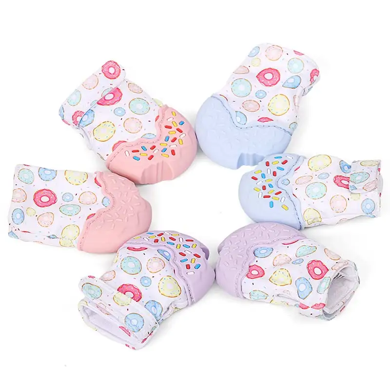 
Donut BPA Free Soothing Teething Mitten For Baby 