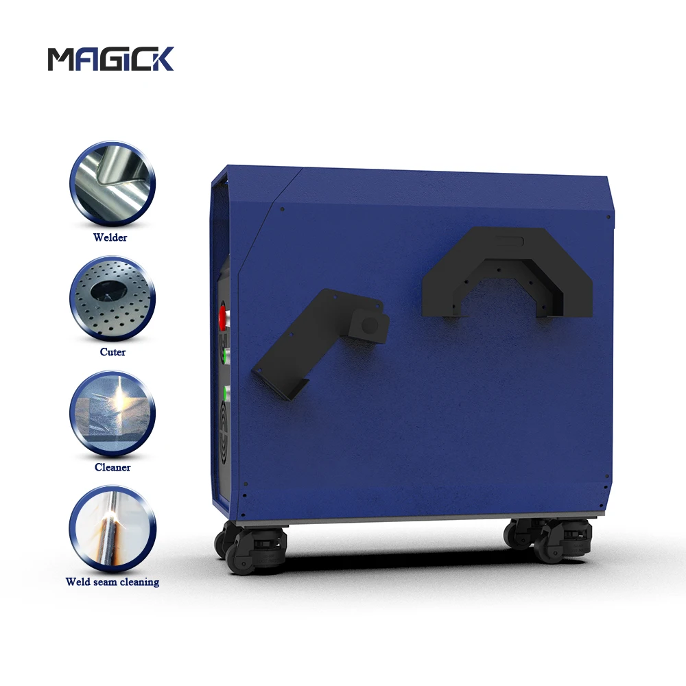 Portable 4 In1 Laser Water Cooled Handheld Laser Welders 1200w 1500w Fiber Laser Welding Machine For Steel