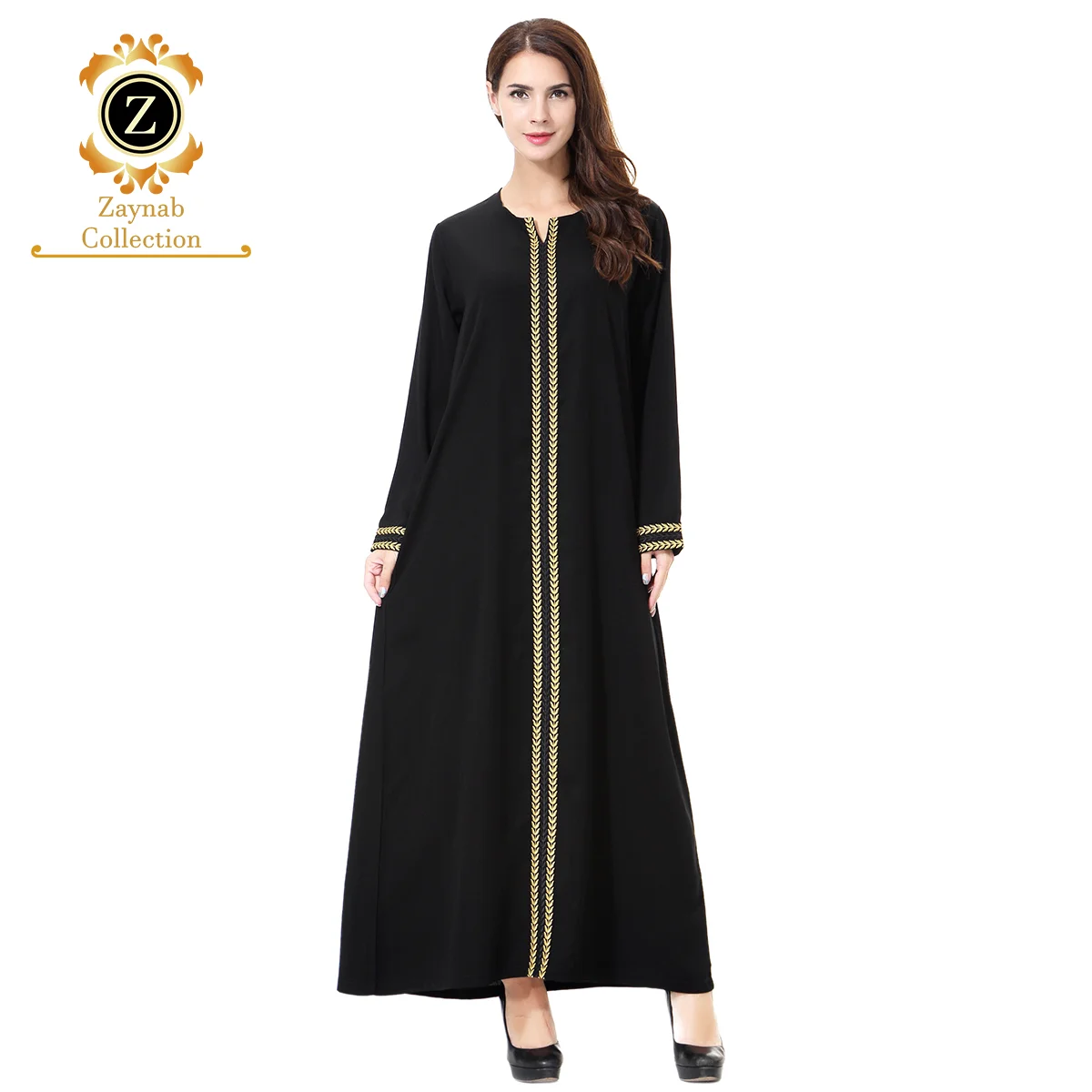 Zaynab Women Abaya Muslim Dresses Wholesale Kaftan Designs Muslim Wedding Dress Hijab Abaya Women Muslim Dress Dubai Abaya