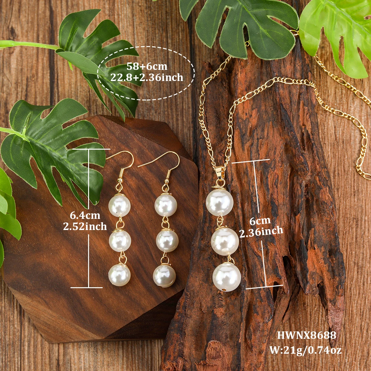 Hot selling new minimal shell pearl pendant necklaces fashion jewelry sets necklace