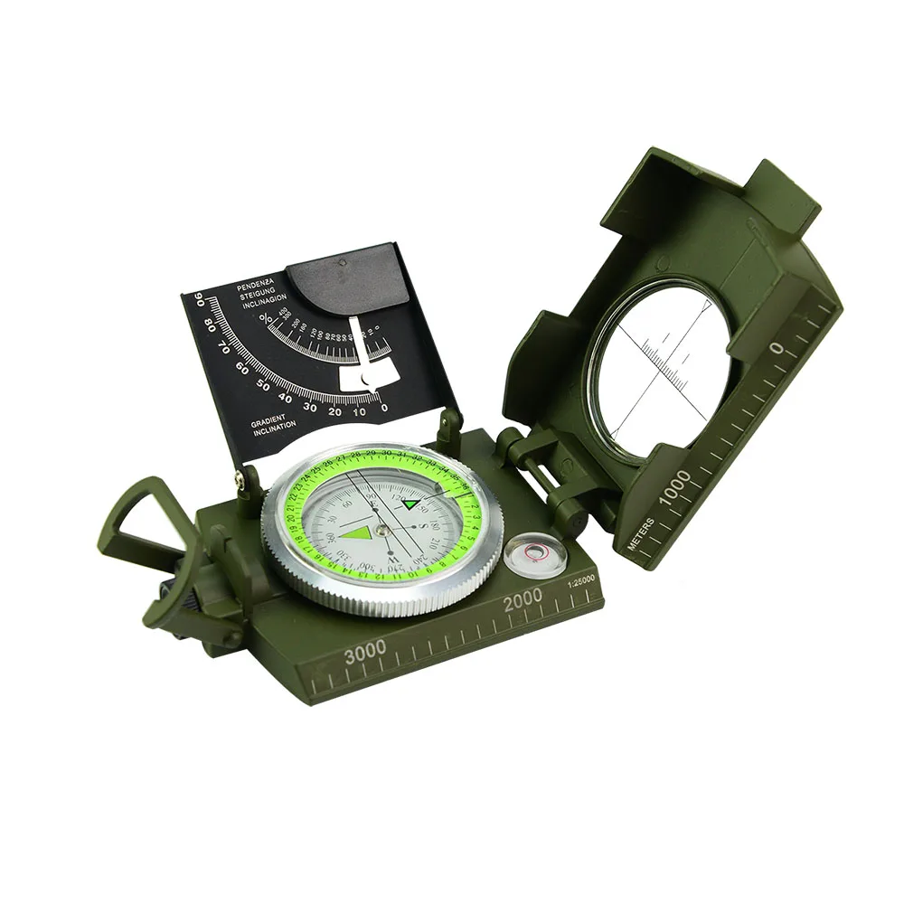 CP-K4074 Outdoor Camping Professional Prismatic Lensatic Geological Compass
