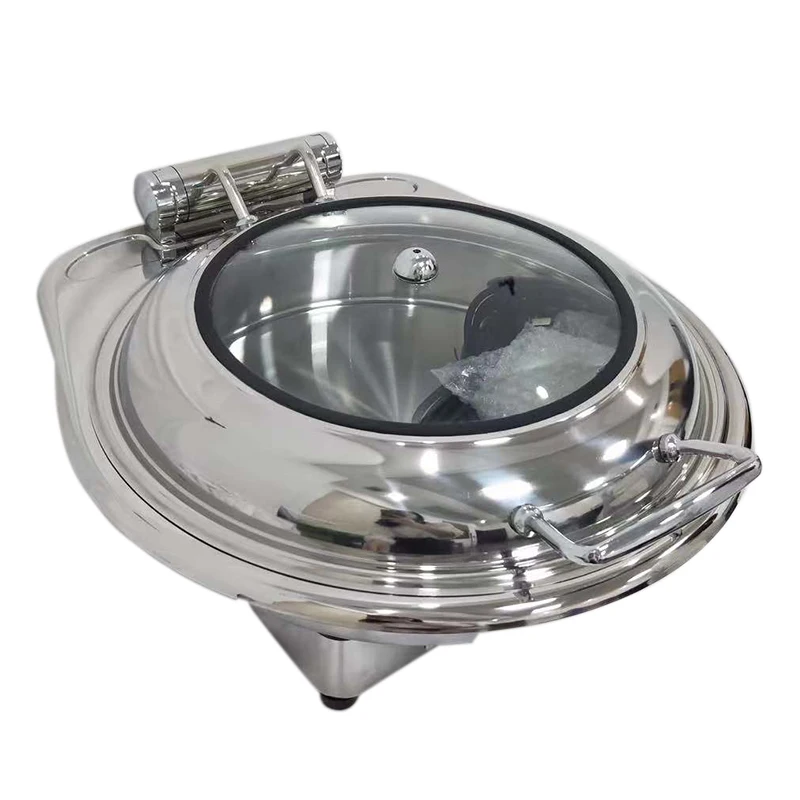 Prometheus High Quality Stainless Steel Round Buffet Buffet Set Chafing Dish Commercial Chafing Dish