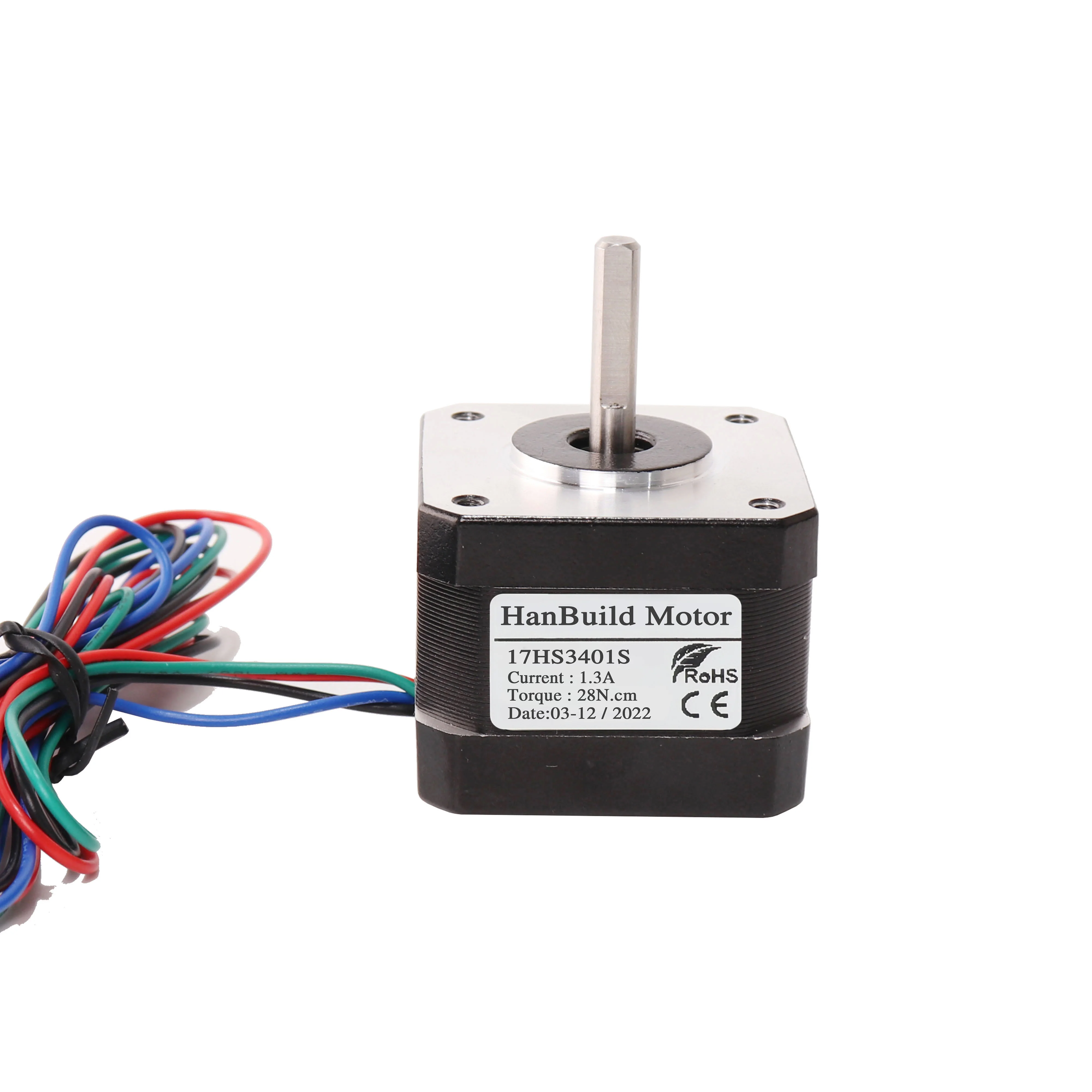 HanBuild 1.8 Degree 17HS3401S 4 Leads Nema 17 Stepper Motor 2 Phase 42BYGH34 1.3A 28N.m CNC Laser Engraving Machine 3D Printer