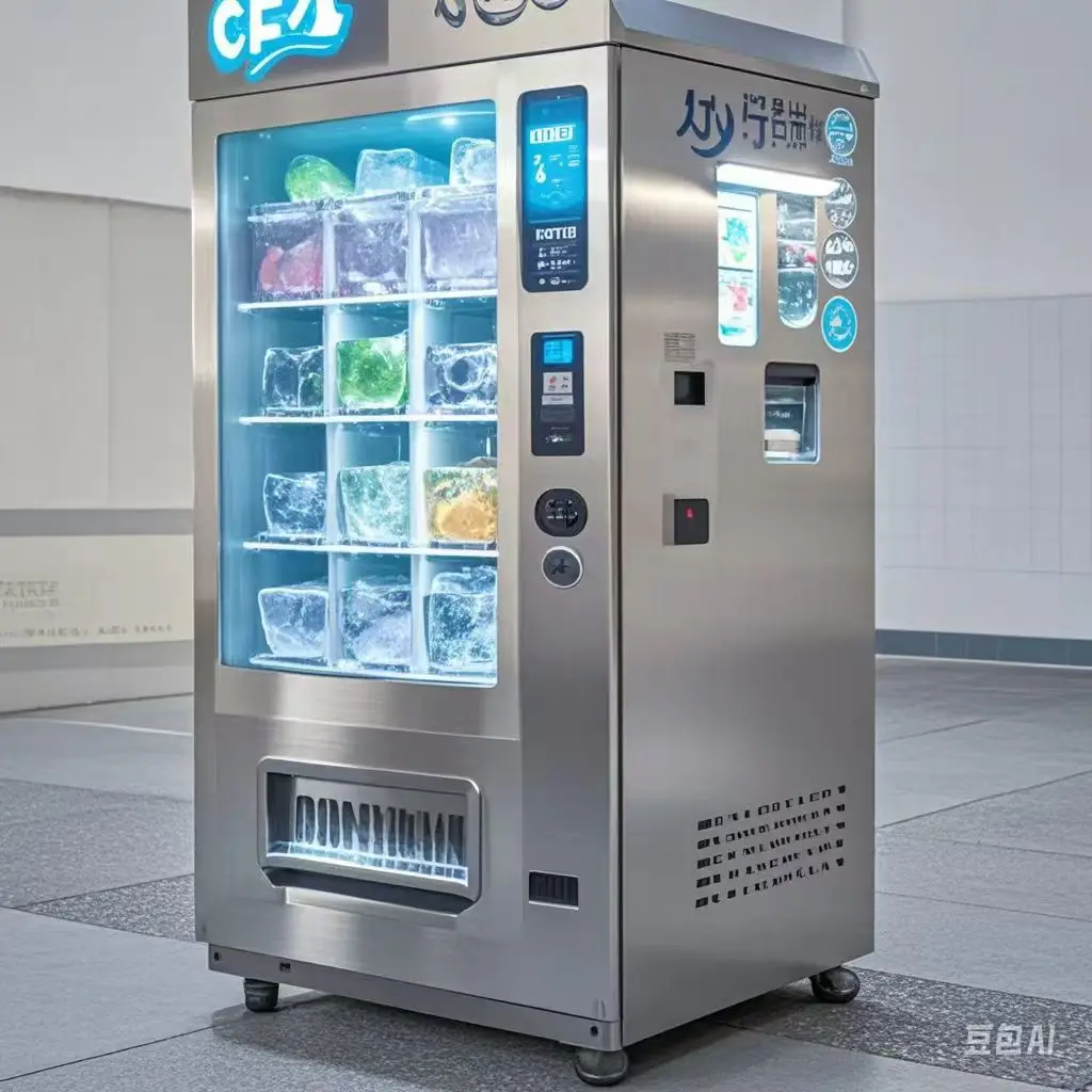 Customized Products 24 Hours Hot Sale Ice Vending Machine Ice Cube Vending Machine
