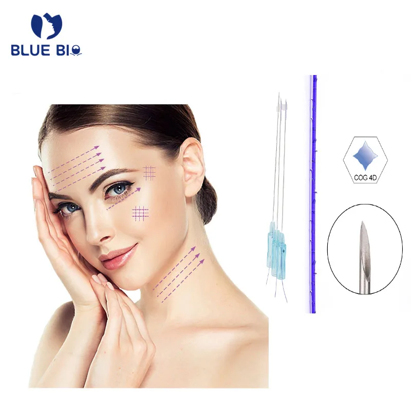 medical sutures hilos pdo 4d blunt needles 19g lift thread nose lift cartilage buttocks filling
