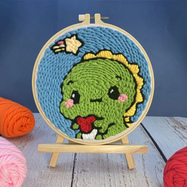 DIY Punch Needle Cross Stitch Embroidery Kit DIY Craft Punch Handwork Set