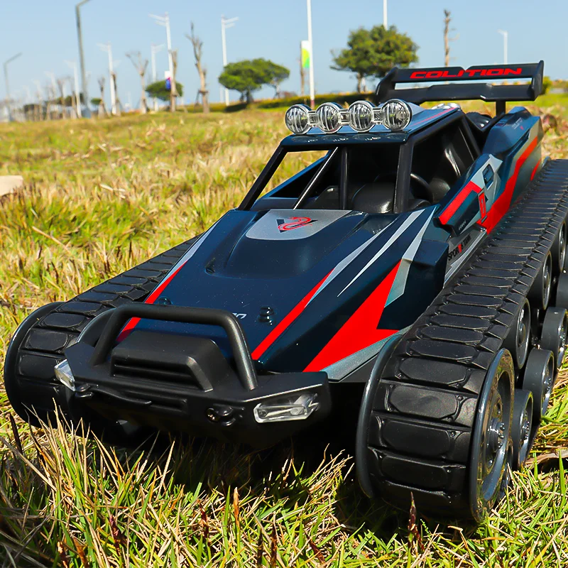 1:12 2.4G High speed drift tank military police open double door cool car remote control rc tank