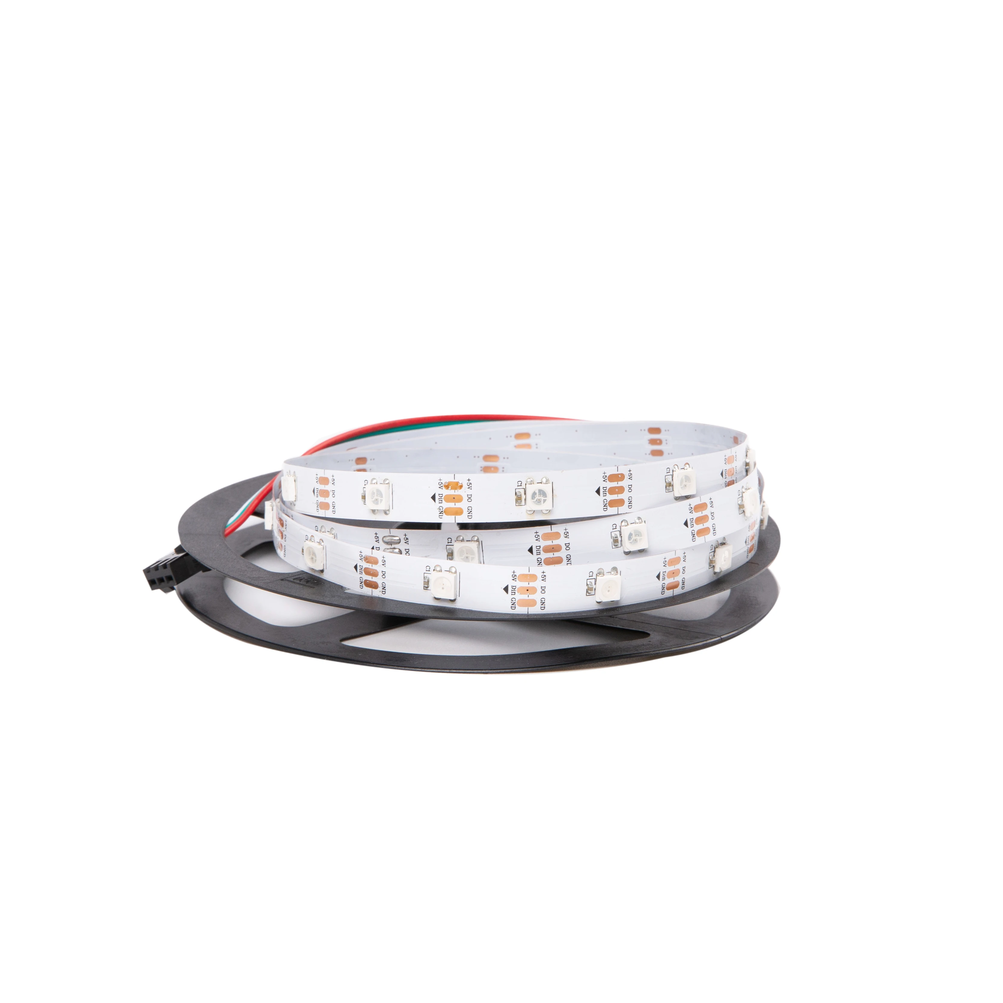 Glite IP20 Non-waterproof ws2812 RGB Pixel Strip 30LEDS/m 5050 SMD DC5V 2812 RGBIC Addressable Light Strip