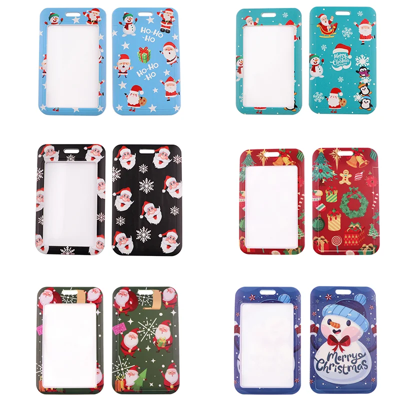 Christmas Lanyards 25mm Teacher Neck Phone Strap Keychain Lanyard With ID Card Badge Holder