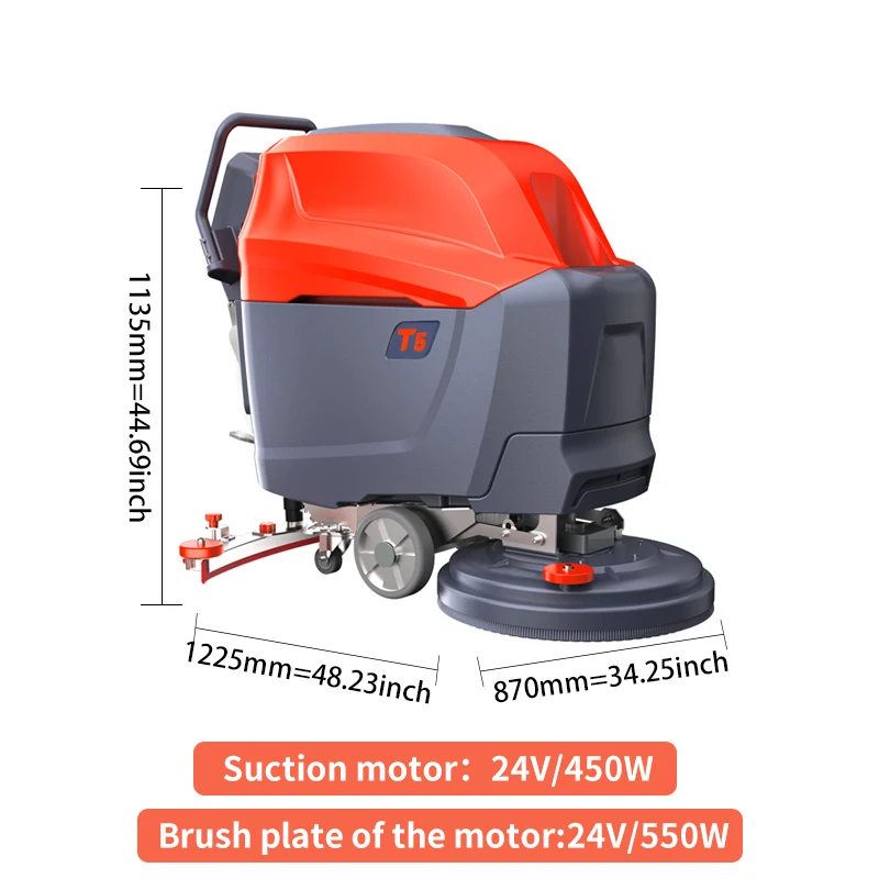 
Tan Long battery type ground washing machine T5 cleaning strength is strong suitable for a variety of occasions 