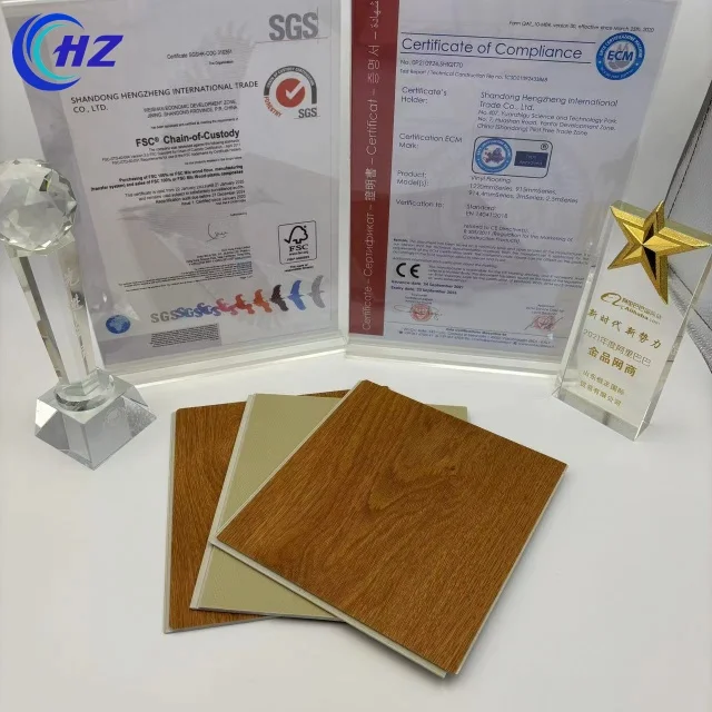 Hybrid Click Lock LVT PVC Material Rigid Core Luxury SPC 4mm 5mm 6mm 7mm 8mm Vinyl Flooring With Attached Foam