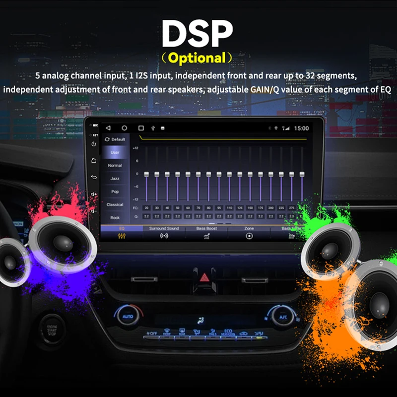 Bosstar 9 / 10 inch 2DIN double din Car Radio Car Stereo GPS Navigation For Universal Android Car DVD Audio Player