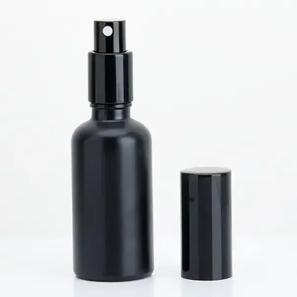 5ml 10ml 15ml 20ml 30ml 50ml 100ml Black Color Glass Mist Spray Bottle With Fine Mist Head Atomizer Perfume Bottle For Cosmetic