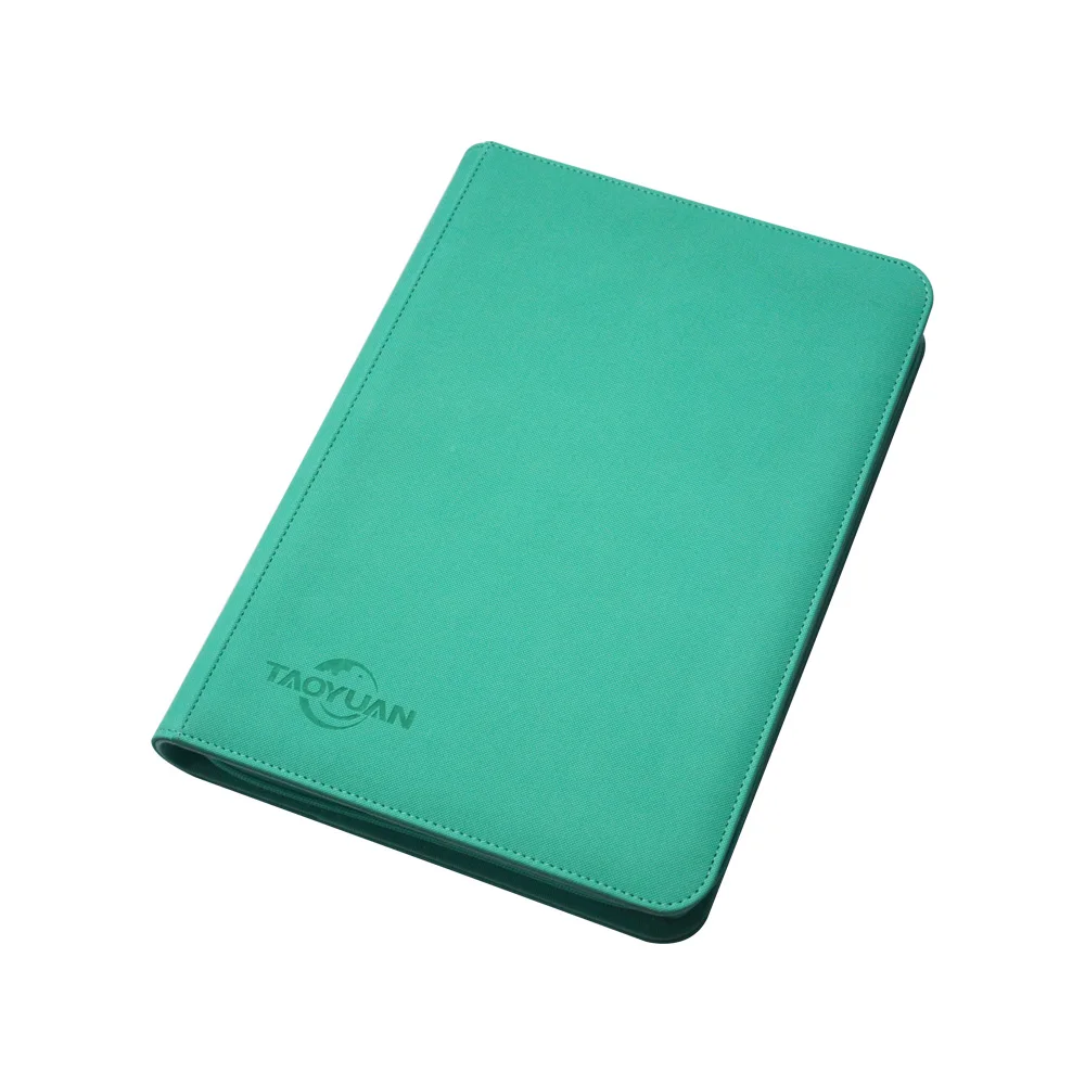 Pu Leather Photo Game Trading Cards Album 9-pocket Zippered Binder