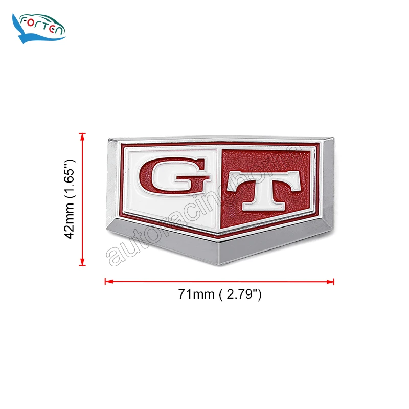 Customized Chrome Car Logo Auto Parts Sticker Car Exterior Accessories 3D Decal Nameplate Car Emblem Badge For GT SKYLINE