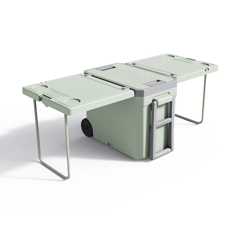 Foldable Food Ice Cooler Box Waterproof Cooler Camping Picnic Folding Insulated Cooler Box With Heavy Duty Handle