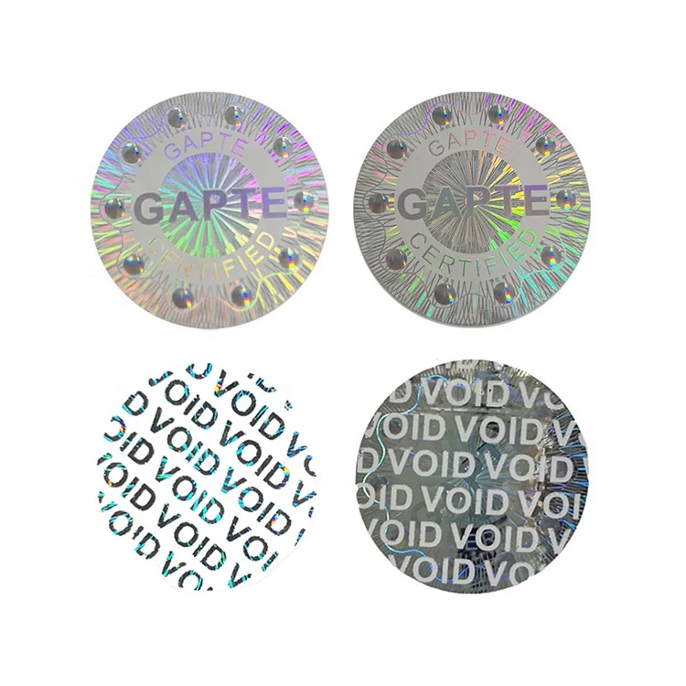 
Custom Printing Tamper Evident Warranty Hologram Labels Security Seal Stickers with VOID if Removed 