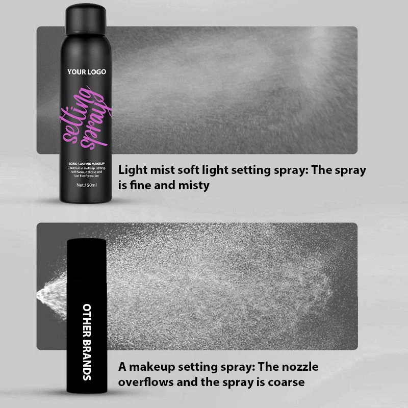 Custom Installningsspray Waterproof Setting Spray Makeup Private Label Makeup Setting Spray Long Lasting Makeup Setting Spray