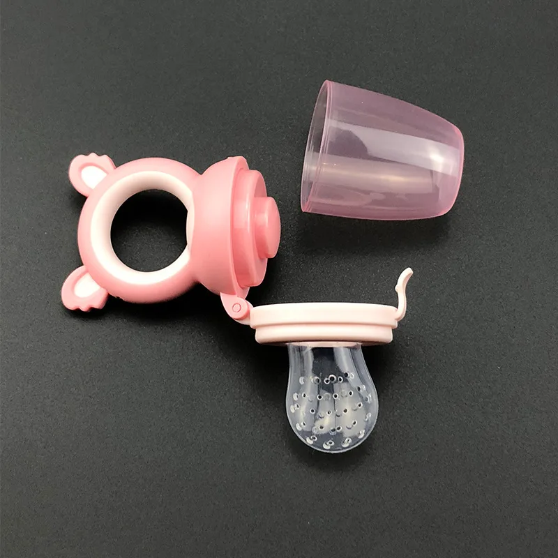 Food Grade Silicone Soft Baby Food Nibble Fruit Pacifier Feeder Cute Packaging Baby Feeder baby supplies & products