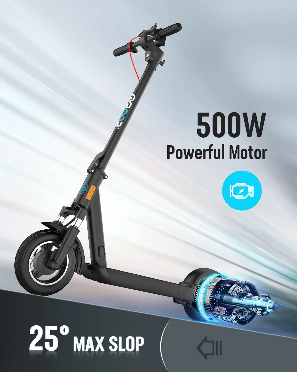 GYROOR X8 Быстрый 500 Вт складной мощный электрический скутер склад Электрический для взрослых