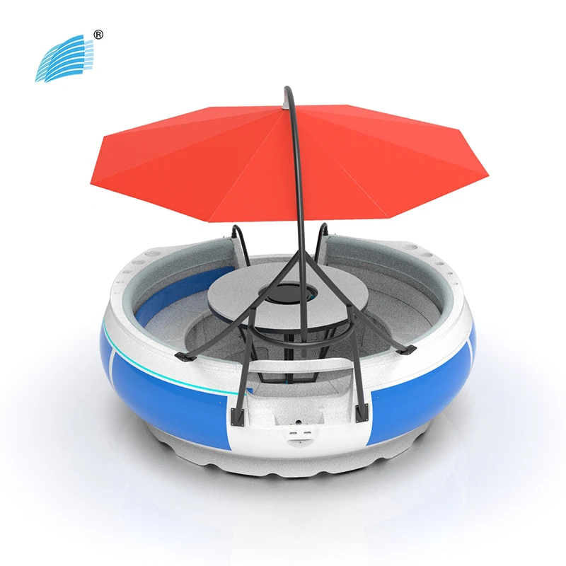 
High Quality Party Barbecue BBQ Donut Boat Electric Grill Boat Salt Water Use BBQ Boat Donut 