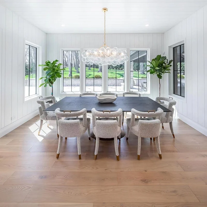 Nordic Design Home Lighting Modern Ceiling Lamp Rectangular Corridor Lights Glass Ball Clear Bubble Chandelier Hanging Lamp