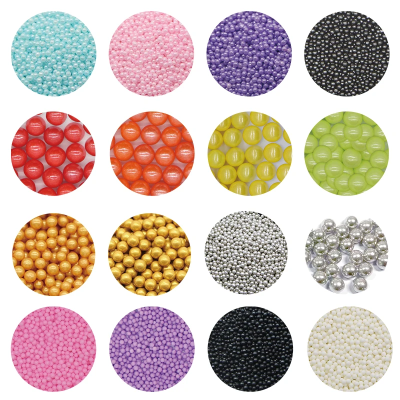 Wholesale Christmas Candy Sprinkles Edible Sugar Pearls Cake Sprinkles Dairy Free Confectionery Decoration Sprinkles for Baking