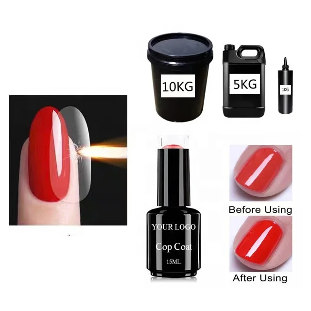 High quality CANNI high glossly tempered no clean topcoat 15ML custom label long lasting led nail topcoat gel polish