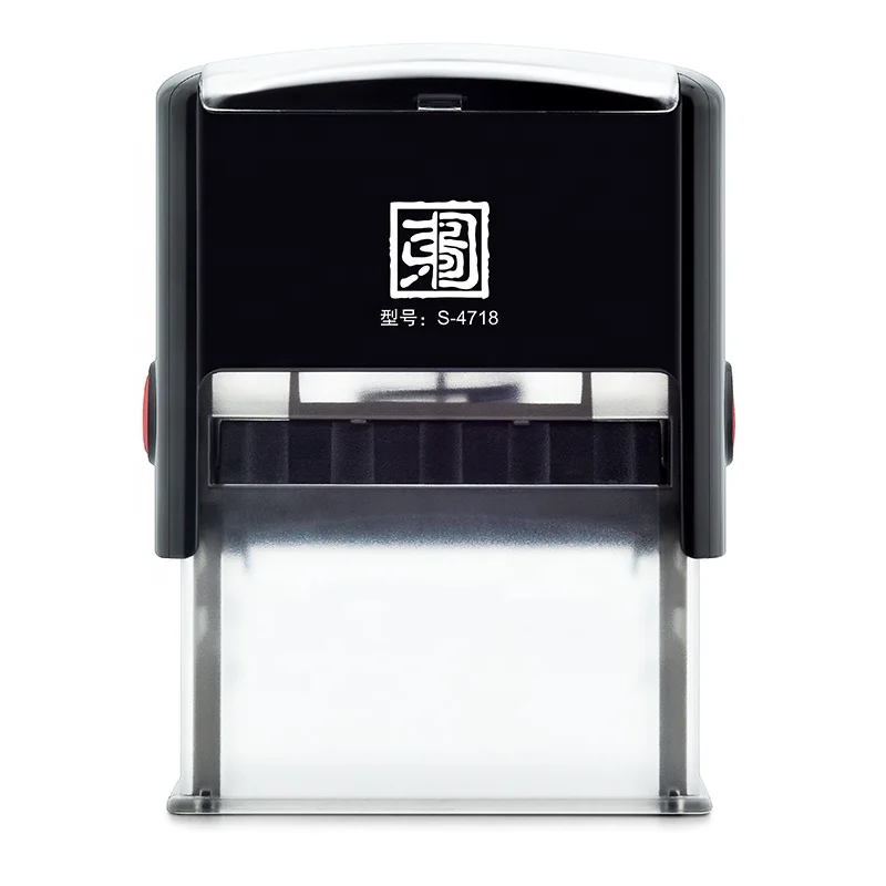 Factory Make Custom Rubber Office Self Inking Stamp Small Or Big Size Square Rubber Stamp With Ink Color And Ink Pad