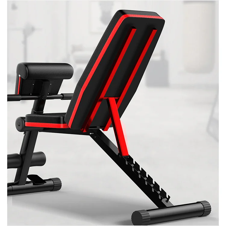 Hot sale home use ab chair multifunction exercises Adjustable Stowable Bench Sit Up Decline Bench